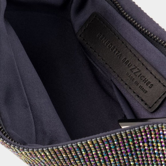 Benedetta Bruzziches Your Best Friend La Grande Hobo Bag - Hematite - NWT - Picture 4 of 4